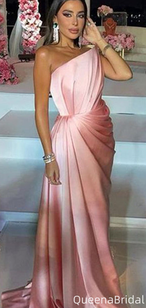 Elegant One-shoulder Mermaid Long Formal Gown to Impress,WGP2035