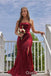 Sexy Strapless Mermaid Party Dress Long Prom Dresses to Impress with Slit ,WGP1383