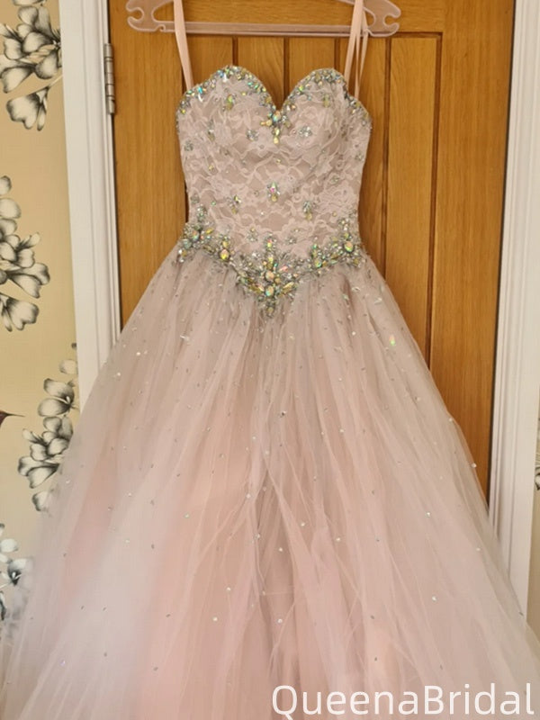Elegant Spaghetti Strap Sweetheart A-line Long Formal Gown to Impress,WGP2100