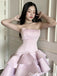 Elegant Strapless A-line Short Mini Homecoming Dress,QB1020