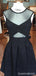 Sexy Illusion A-line Short Mini Homecoming Dress,QB1049