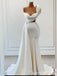 Stunning Beaded One Shoulder Mermaid Party Dress Long Prom Dresses to Impress ,WGP1619