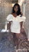Sexy White Strapless Mermaid Ruffles Graduation Party Short Homecoming Dresses Formal Evening Party Dresses, QB0833