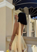 Elegant Yellow A-line Homecoming Dress Graduation Party Dress , QB0886