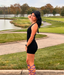 Sexy Black V-neck Homecoming Dress Graduation Party Dress , QB0931
