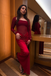 Sexy Red Long Sleeves Mermaid Long Formal Gown to Impress,WGP1817