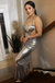 Sparkly Gray Spaghetti Straps Mermaid Long Formal Gown to Impress,WGP1827