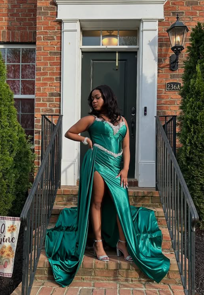 Sexy Green Mermaid Spaghetti Straps Long Formal Gown to Impress,WGP1837