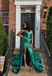 Sexy Green Mermaid Spaghetti Straps Long Formal Gown to Impress,WGP1837