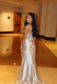 Elegant White Slit Mermaid Long Formal Gown to Impress,WGP1868