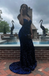 Sparkly Blue Sweetheart Mermaid Long Formal Gown to Impress,WGP1890