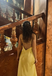 Elegant Yellow Spaghetti Straps Mermaid Long Formal Gown to Impress,WGP1941
