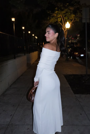 Sexy White Off-shoulder Mermaid Long Formal Gown to Impress,WGP1948