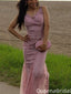 Gorgeous V-neck Lace Mermaid Long Prom Dress Ideas, Evening Party Dresses,WGP2142