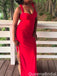 Casual V-neck Halter Mermaid Long Prom Dress Ideas, Evening Party Dresses,WGP2015