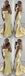 Sexy Side Slit Yellow Strapless Mermaid Long Formal Prom Dresses Evening Gown ,WGP541
