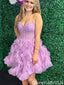 Elegant Strapless A-line Short Mini Homecoming Dress,QB1068