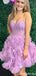 Elegant Strapless A-line Short Mini Homecoming Dress,QB1068