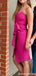 Elegant Spaghetti Strap Sheath Short Mini Homecoming Dress,QB1077
