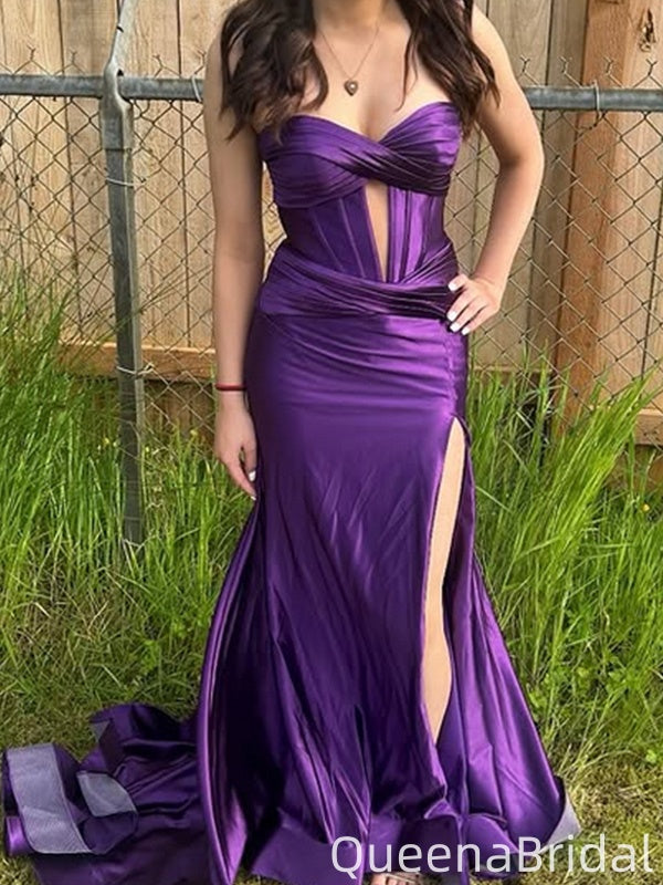 Elegant Strapless Sweetheart Mermaid Long Formal Gown to Impress,WGP2157