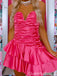 Elegant Strapless V-neck A-line Short Mini Homecoming Dress,QB1087