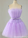 Elegant Strapless A-line Short Mini Homecoming Dress,QB1089