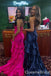Sexy Strapless Side Slit Lace up Back Mermaid Long Prom Dresses ,WGP1573