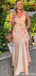 Casual Spaghetti Strap V-neck Mermaid Long Formal Gown to Impress,WGP2185