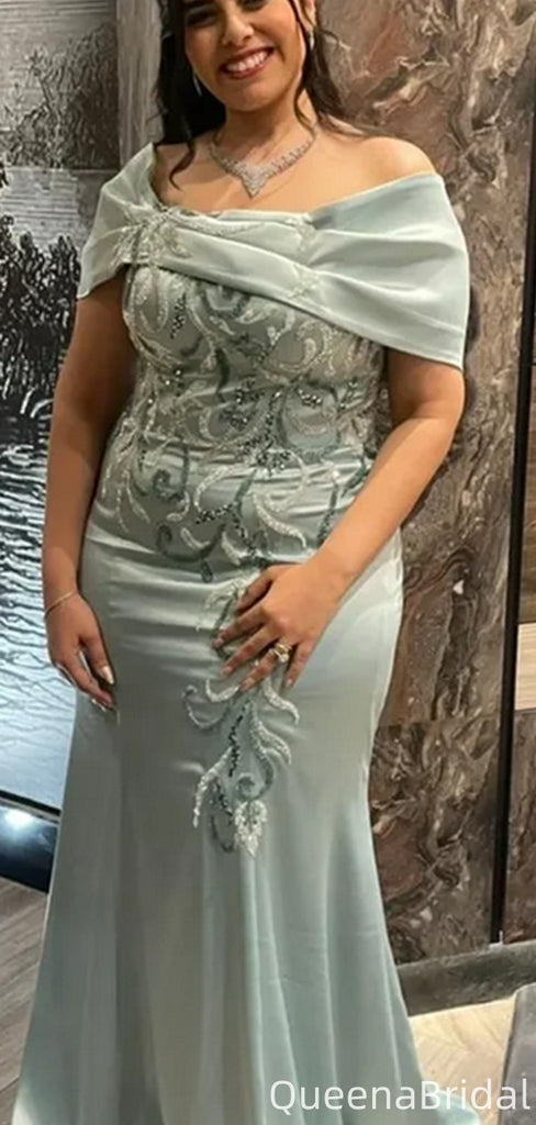 Gorgeous Off-shoulder Mermaid Long Formal Gown to Impress,WGP2186