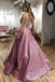 Sparkly Spaghetti Straps Lace up Back Evening Gown Long Prom Dresses ,WGP650