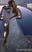 Shiny Silver V Neck Side Slit A-line Lace up Back Party Dress Long Prom Dresses to Impress ,WGP1715