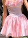 Elegant Strapless Sweetheart A-line Short Mini Homecoming Dress,QB1097