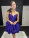 Elegant Strapless Sweetheart A-line Short Mini Homecoming Dress,QB1100