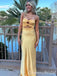 Stylish Yellow/Blue Sweetheart Sheath Long Prom Dresses  ,WGP1586