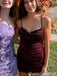 Sexy Spaghetti Strap Sheath Short Mini Homecoming Dress,QB0994
