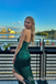 Sexy Green Strapless Lace Appliques Lace up Back Mermaid Side Slit Long Party Dress Long Prom Dresses to Impress ,WGP1428