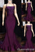 Sparkle Burgundy Spaghetti Straps Lace Up Back Mermaid Evening Gown Maxi Long Evening Party Prom Dresses ,WGP1135