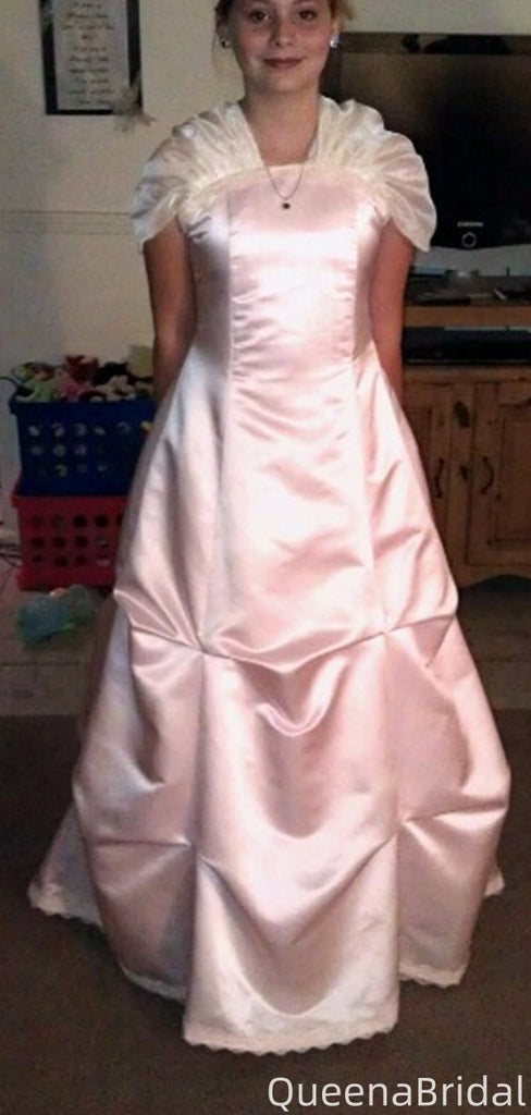 Elegant Short Sleeves A-line Long Formal Gown to Impress,WGP2204