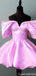 Elegant Off-shoulder A-line Short Mini Homecoming Dress,QB1118