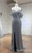 Stunning Shiny Strapless Sweetheart Mermaid Side Slit Party Dress Long Prom Dresses to Impress ,WGP1636