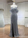 Stunning Shiny Strapless Sweetheart Mermaid Side Slit Party Dress Long Prom Dresses to Impress ,WGP1636