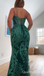 Sexy Green Sweetheart Shinning Embroidery Mermaid Long Prom Dresses ,WGP1643