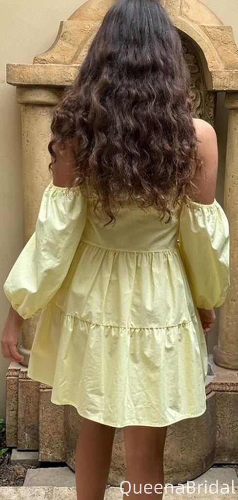 Elegant Strapless A-line Short Mini Homecoming Dress,QB1126