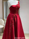 Elegant One-shoulder A-line Long Formal Gown to Impress,WGP2220