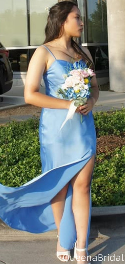 Elegant Spaghetti Strap Mermaid Long Prom Dress Ideas, Evening Party Dresses,WGP2060