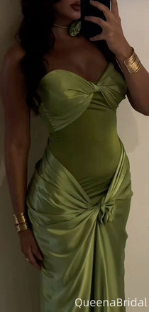 Elegant Green Strapless Mermaid Long Formal Gown to Impress,WGP2229