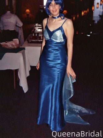 Unique Spaghetii Strap Mermaid Long Formal Gown to Impress,WGP2231