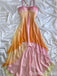 Stylish Beaded A-line Chiffon High low Long Prom Dress to Impress ,WGP1691