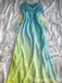 Stylish Spaghetti Straps Chiffon A-line Long Prom Dress to Impress ,WGP1693
