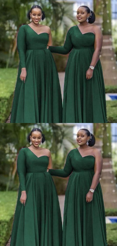 Sexy One Sleeve Mermaid Bridesmaid Dresses for Wedding Party, BDS0246